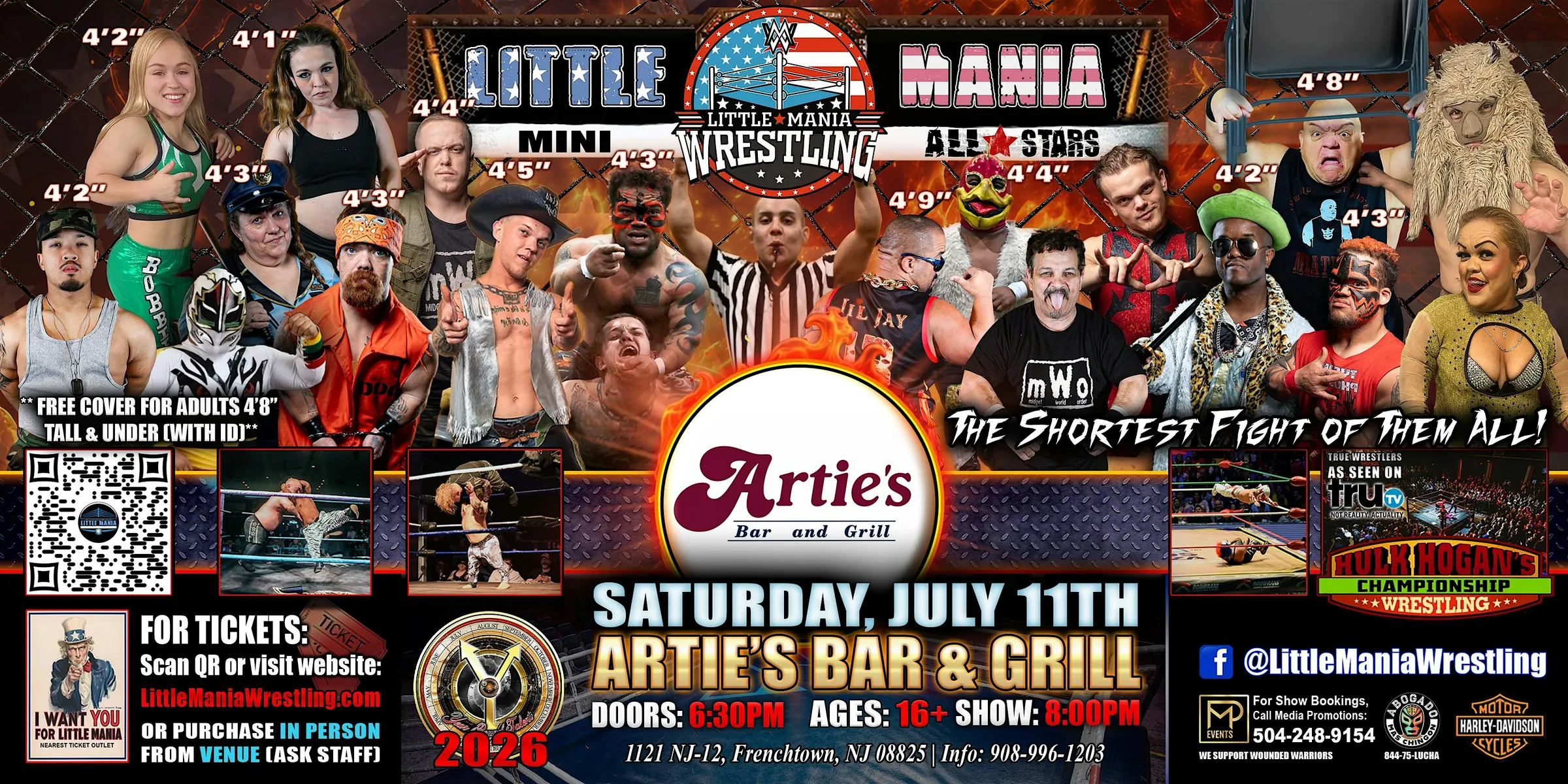 Frenchtown, NJ - Little Mania Mini Wrestling @ Artie's Bar & Grill