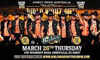 Girls Night Out the Show® AUSTRALIA TAKEOVER GREENVILLE, SC USA!!!