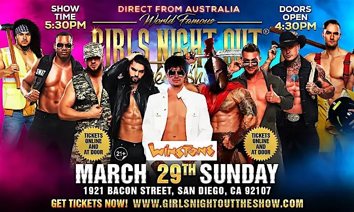Girls Night Out the Show® AUSTRALIA TAKEOVER SAN DIEGO, CA, USA!!!