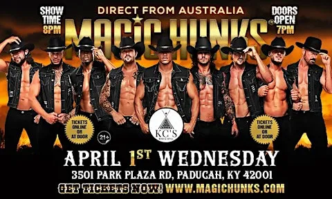 MAGIC HUNKS AUSTRALIA TAKEOVER PADUCAH,KY USA!!!