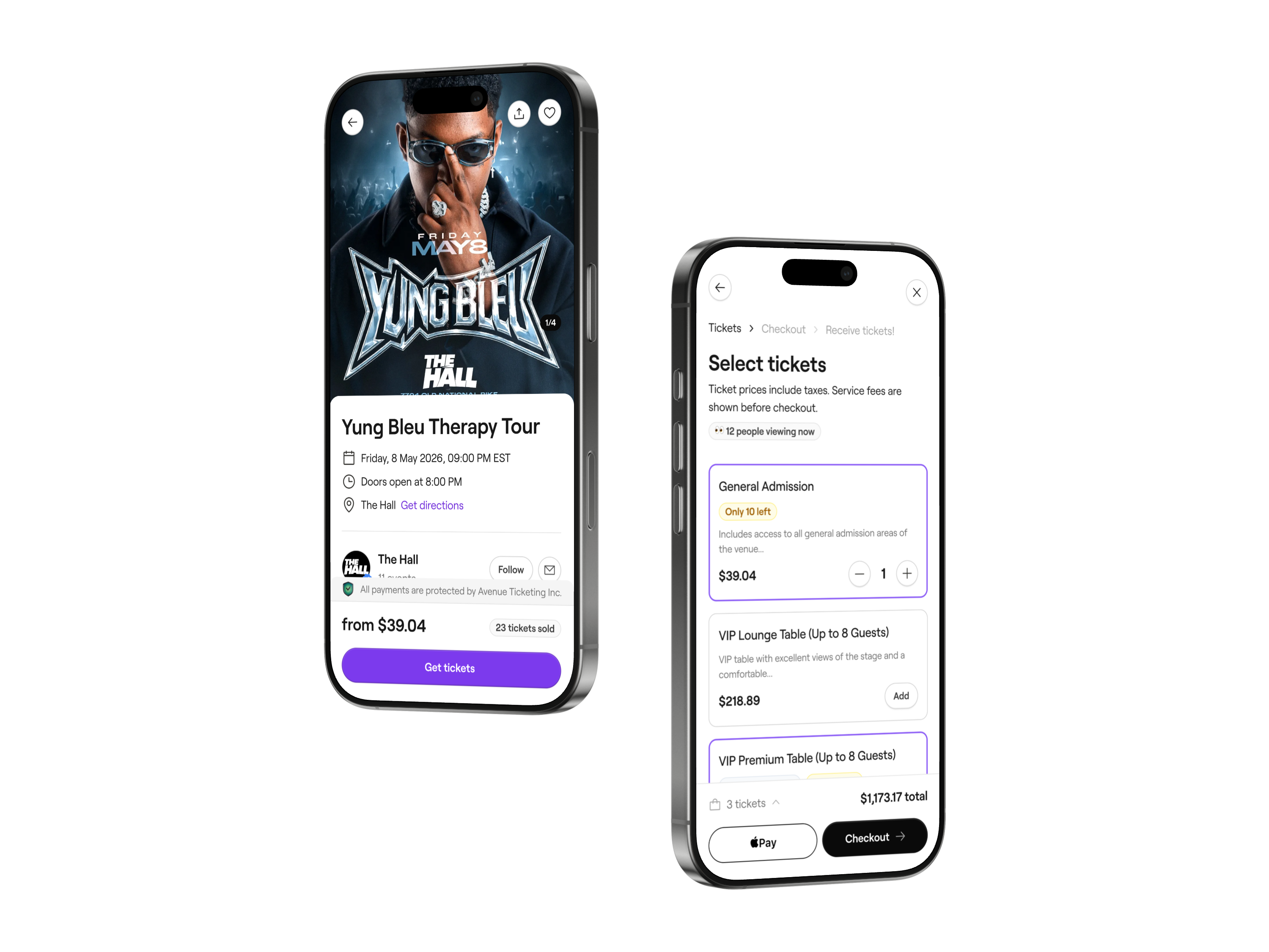 Avenue app screen