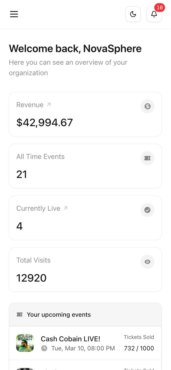 Avenue organizer mobile app